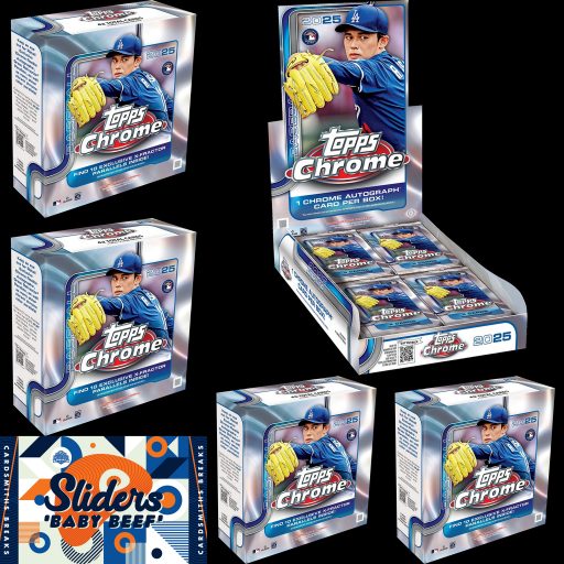 Basketball Mixers Card – 2025 Topps Chrome Mini Beef 7 Box Baseball Mixer #1 Random Teams