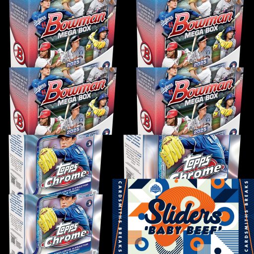 Basketball Mixers1 Card – 2025 Topps Chrome Bowman Mega Mini Beef 8 Box Mixer #1 Random Teams