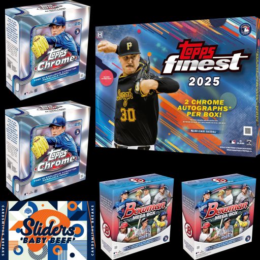 Basketball Mixers2 Card – 2025 Topps Finest Chrome Bowman Mega Mini Beef 6 Box Mixer #5 Random Team
