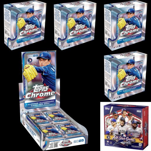Hockey Mixers46 Card – 2025 Topps Chrome All-Star 7 Box Baseball Mixer #1 Random Teams