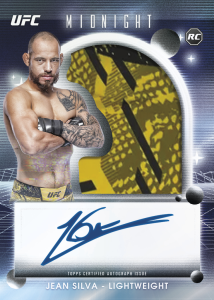 Jean Silva Patch Autograph Rookie Card – 2025 Topps Midnight UFC