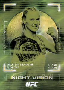 Valentina Shevchenko Night Vision Insert Card – 2025 Topps Midnight UFC