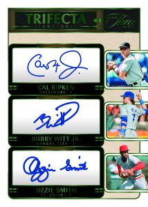 Cal Ripken Bobby Witt Jr Ozzie Smith Card –