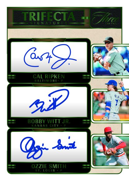 Cal Ripken Bobby Witt Jr Ozzie Smith Card –
