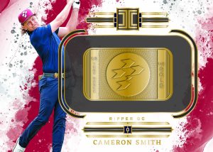 Cameron Smith Gold Team Logos - 2025 Panini Impeccable LIV Golf
