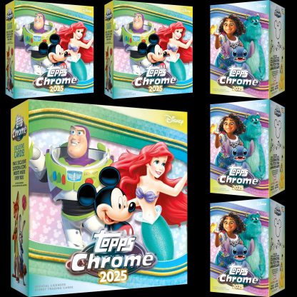 Hockey Mixers56 Card – 2025 Topps Chrome Disney Mega Value 6 Box Mixer #1 Drafted Teams