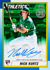Nick Kurtz 1990 Autograph Card –