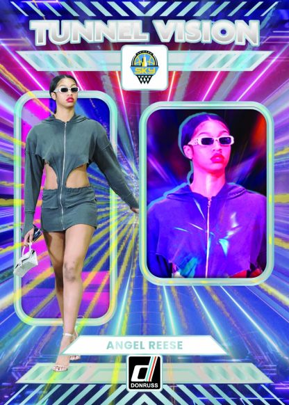 angel reese tunnel vision holo laser Card –