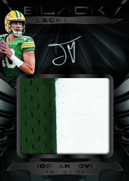 jordan love black out prime auto Card –