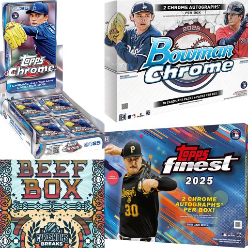 Baseball Mixers5 Card – 2025 Bowman Topps Chrome Finest 4 Box Mixer with Dynasty Beef #1 Random Teams