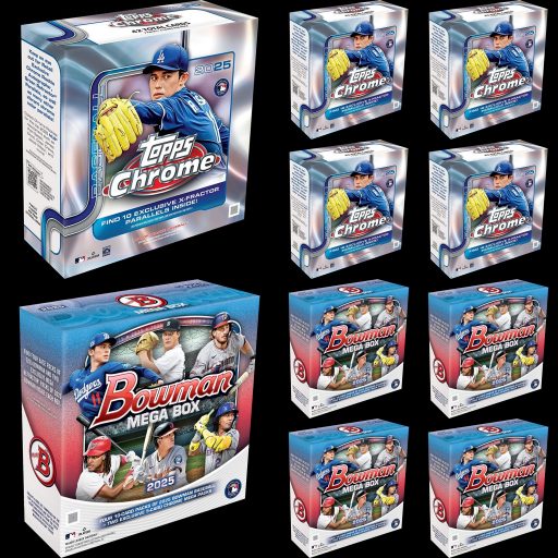 Hockey Mixers61 Card – 2025 Topps Chrome Bowman 10 Box Mega Monday Mixer #1 Random Teams