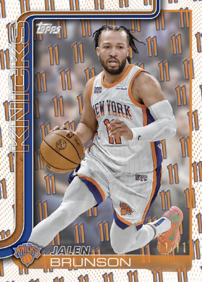Jalen Brunson Jersey Number Card –