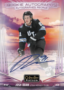 Josh Doan Rookie Auto Card – 2024-25 Upper Deck OPC Platinum Hockey