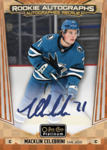 Macklin Celebrini Rookie Auto Card – 2024-25 Upper Deck OPC Platinum Hockey