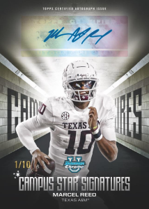 Marcel Reed Campus Star Signatures - 2025 Bowman University Chrome Football