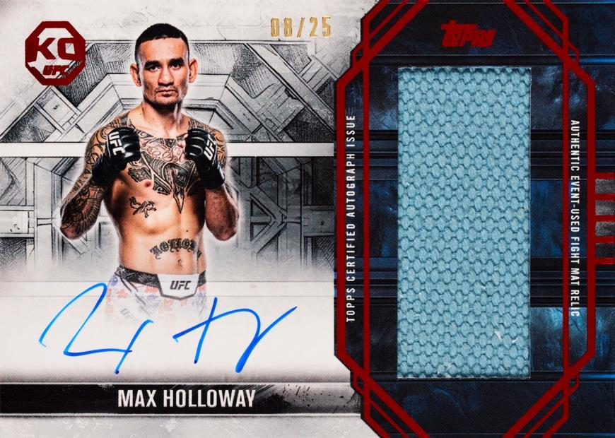 Max Holloway Relic Auto - 2025 Topps UFC Knockout