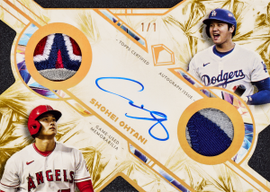 Shohei Ohtani Dual Patch Autograph Card –