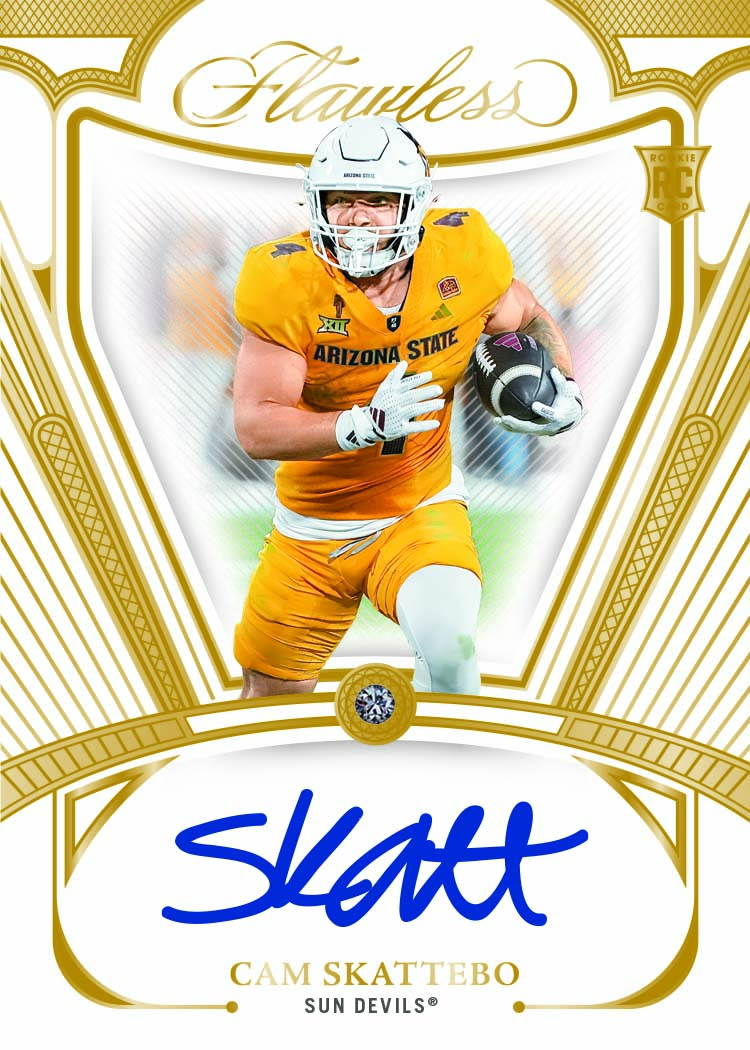 cam skattebo flawless rookie gem signatures gold Card –