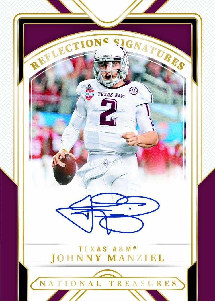 johnny manziel refelctions signatures Card –