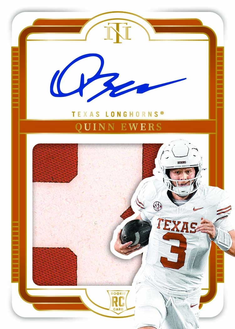 quinn ewers college silhouttes signatures gold Card –