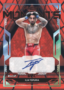 Ilia Topuria Finest Moments Autograph - 2025 Topps Finest UFC
