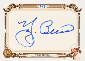 Yogi Berra Cut Auto - 2025 Topps Allen & Ginter Baseball