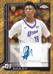 Ace Bailey Superfractor Autograph - 2025-26 Topps Chrome Basketball