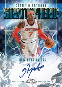 Carmelo Anthony Stratospheric Signatures - 2025-26 Topps Chrome Basketball