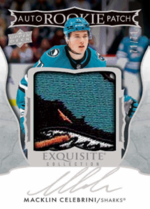 Macklin Celebrini Exquisite Patch Auto Card – 2024-25 Upper Deck The Cup Hockey