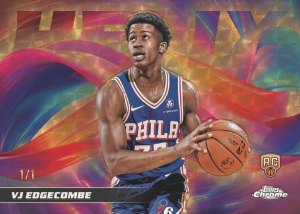 V.J. Edgecomb Helix Superfractor - 2025-26 Topps Chrome Basketball