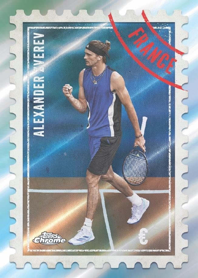 Alexander Zverev International Postage - 2025 Topps Chrome Tennis