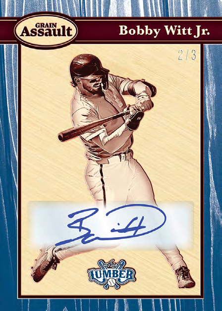 Bobby Witt Jr Grain Assault - 2025 Leaf Lumber Baseball