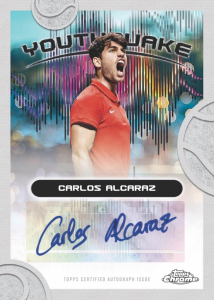 Carlos Alcaraz Youthquake Signatures - 2025 Topps Chrome Tennis