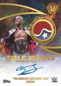 Cody Rhodes Title Marks Relic Autographs Gold Stone - 2025 Topps Universe WWE