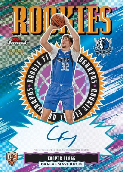Cooper Flagg Rookie First Autograph - 2025-26 Topps Finest Basketball