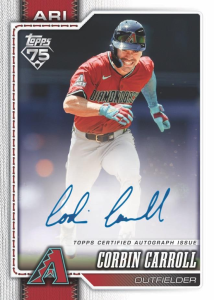 Corbin Carroll Flagship Real One Autographs - 2026 Topps Series 1 Baseball