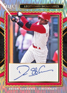 Deion Sanders Legendary Signatures Flash Prizms - 2025 Panini Select Baseball