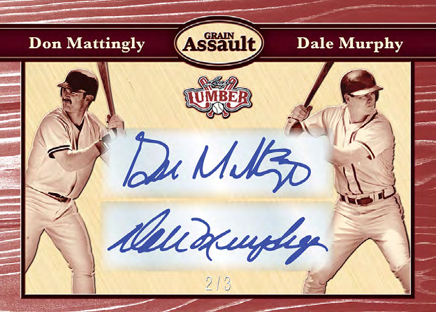Don Mattingly Dale Murphy Grain Assault 2 - 2025 Leaf Lumber Baseball