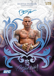 Dustin Poirier Superior Signatures Blue - 2025 Topps Royalty UFC