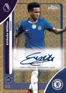 Estevao Willian Chrome Autograph SuperFractor - 2026 Topps Chrome Premier League Soccer