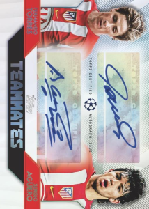 Fernando Torres Sergio Aguero Teammates Dual Auto Red Parallel - 2025-26 Topps UCC Club Competitions Soccer