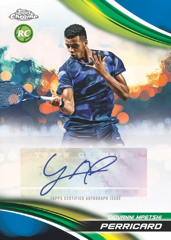 Giovanni Mpetshi Perricard Autographs I Blue - 2025 Topps Chrome Tennis