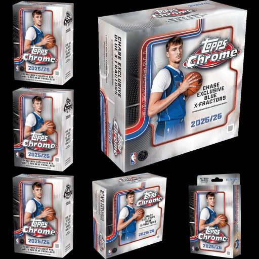 Hockey Mixers72 Card – 2025-26 Topps Chrome Basketball 8 Box Mixer #1 Random Teams