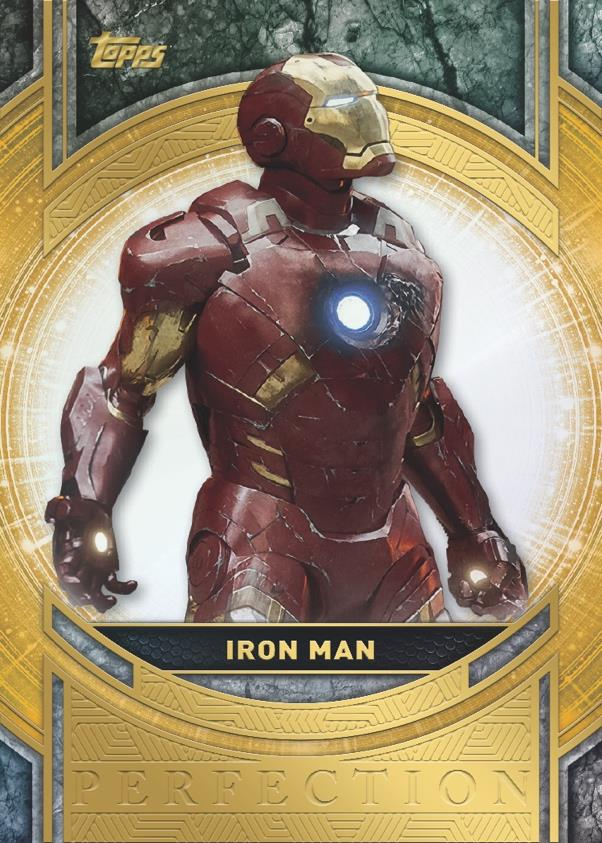 Iron Man Marvel Perfection Gold - 2025 Topps Marvel The Collector