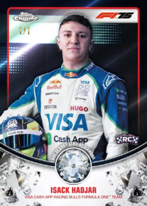 Isack Hadjar F1 Diamond Relic Card - 2025 Topps Chrome Formula 1 Racing