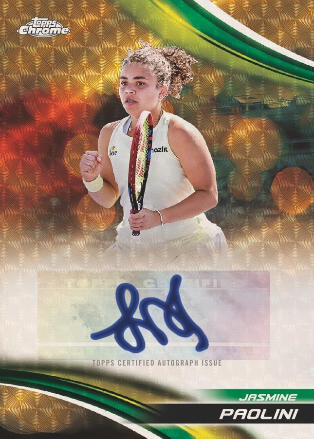 Jasmine Paolini Autographs II Superfractor - 2025 Topps Chrome Tennis