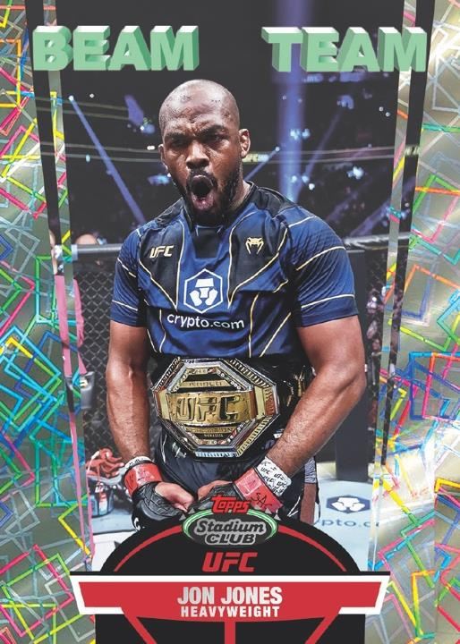 Jon Jones Beam Team - 2025 Topps Chrome Stadium Club UFC