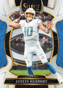 Justin Herbert Base Concourse Silver Prizm - 2025 Panini Select Football