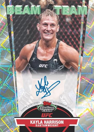Kayla Harrison Beam Team Autographs - 2025 Topps Chrome Stadium Club UFC