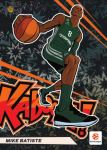 Mike Batiste Kaboom-Vertical Black - 2025-26 Panini Contenders EuroLeague Basketball